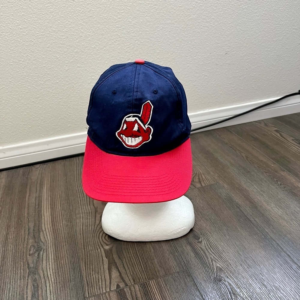Navy and Red Baseball Cap